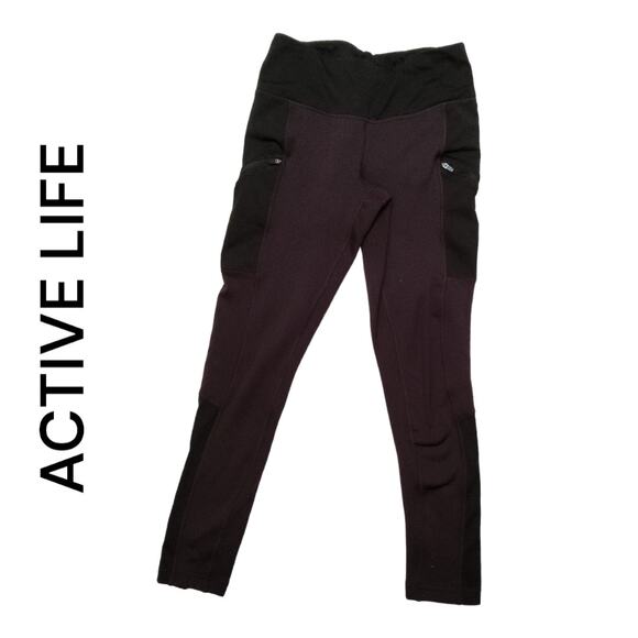 ACTIVE LIFE WOMEN'S FLEECE LINED LEGGINGS SIZE SMALL - Picture 1 of 8